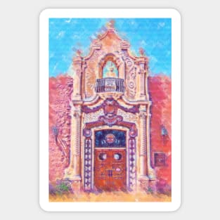 Pastel Train Station Door Sticker